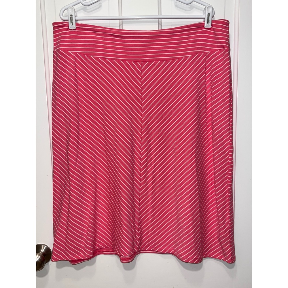Columbia PFG Pink White Striped Omni-Wick Performance Fishing Skirt Womens XL